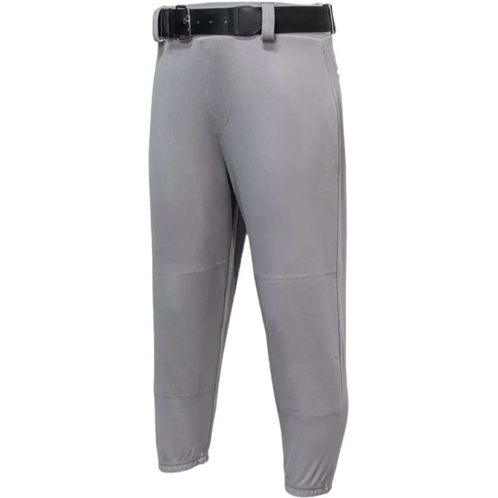NWT Boys Youth Easton Pro Pull-Up Gray Elastic Cuff Baseball Pants - Sz XL